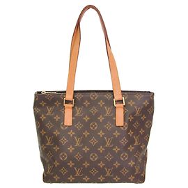 Bolso Tote Louis Vuitton Monogram Cabas Piano para mujer Castaño