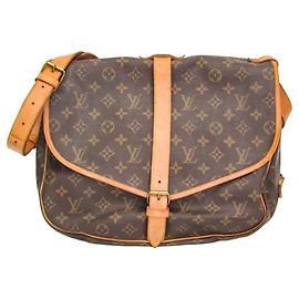 Bolsa de Ombro Louis Vuitton Monogram Saumur 35 Monograma