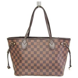 Borsa Tote Louis Vuitton Damier Neverfull PM N51109 da donna Damier ebene