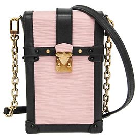 Louis Vuitton Epi Trunk Vertical M67872 Borsa a tracolla da donna Nero Rosa