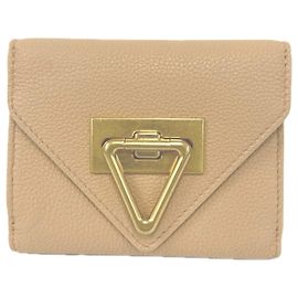 Portafoglio tri-fold Bottega Veneta Beige