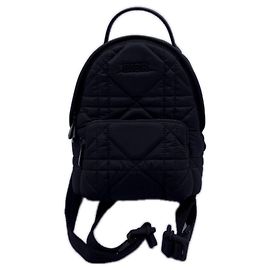 Christian Dior Macro Cannage Technical Taffeta Rider Backpack Black