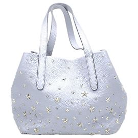 Jimmy Choo Handtasche mit silbernen Nieten Silber