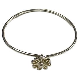 Autre Marque Tiffany & Co. Paloma Picasso Armband mit Gänseblümchen-Anhänger Silber