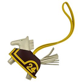 Hermès HERMES Rodeo Robeo 24 PM Charm Castaño Blanco Crudo
