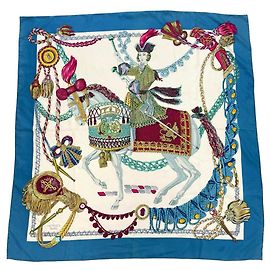 Hermès Foulard Hermes Carre 90 Le Timbalier Multicolore