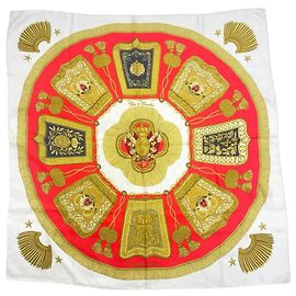 Hermès Hermes Poste et Cavalerie Seidentuch Mehrfarben