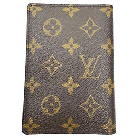 Protège-passeport Louis Vuitton Monogram Marron