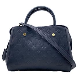 Sac à main LOUIS VUITTON Monogram Empreinte Montaigne BB Noir Noir