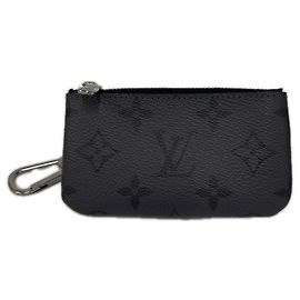 Louis Vuitton Monogram Reverse Pochette Clé Cartera/Monedero Castaño Negro