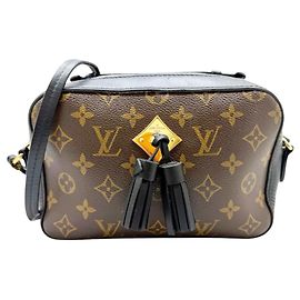 Louis Vuitton Bolso de hombro Saint-Onge Monogram Castaño Negro Otro Monograma