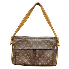 Louis Vuitton Monogram Viva-Cite GM Schultertasche Braun