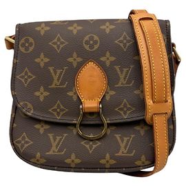 Louis Vuitton Monogram Saint Cloud PM Shoulder Bag Brown