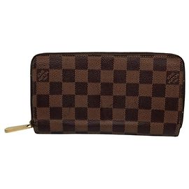 Cartera larga Louis Vuitton Damier Ebene Brown Castaño