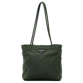Tote Prada em Tessuto Verde Verde Verde escuro