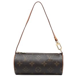Louis Vuitton Brown Monogram Papillon Pochette Marrom