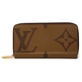 Carteira Longa Zippy Louis Vuitton Brown Monogram Giant Reverse Marrom