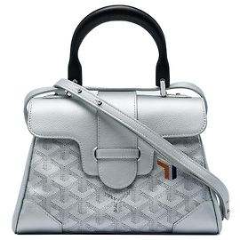 Goyard Silver Mini Goyardine Precious Metals Saigon Souple Argento