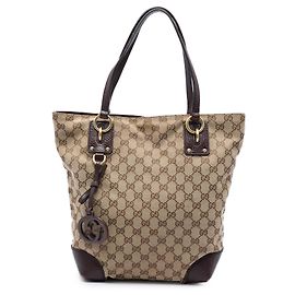 Sac cabas Gucci Beige GG Canvas GG Charm Beige