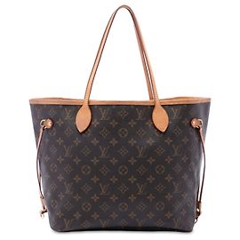 Louis Vuitton Brown Monogram Neverfull MM Braun