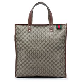 Tote Gucci Beige GG Supreme Web Bege