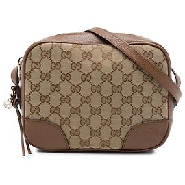Gucci Beige GG Canvas Bree Crossbody Outro