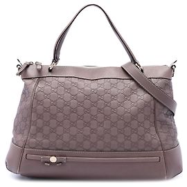 Bolsa Satchel Gucci Mayfair Guccissima Roxa Roxo