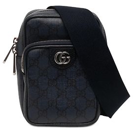 Gucci Mini Bolso Sling Ophidia GG Supreme Azul Azul Azul marino