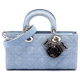 Dior Blue Medium Denim Cannage Lady D Joy Blu Altro