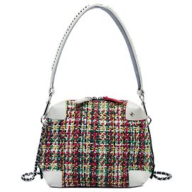 Borsa Camera Chanel Red Tweed Street Allure Rosso