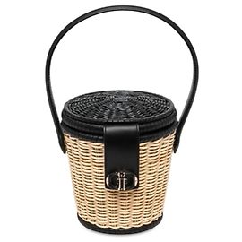 Dior CD Bucket Bag aus beigem Weidengeflecht Beige