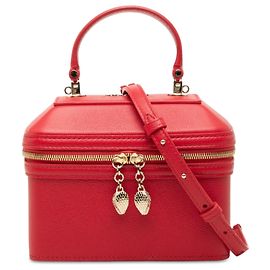 Bulgari Bolsa Vanity Serpenti Forever Bvlgari em couro vermelho Vermelho
