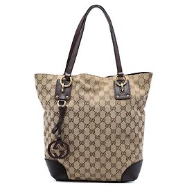 Gucci Beige GG Canvas GG Charm Tote Beige