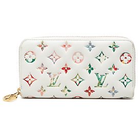 Cartera larga Garden Zippy Monogram blanco Louis Vuitton Blanco