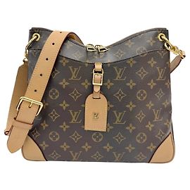 Louis Vuitton Odeon NM MM Monogram Schultertasche Braun Monogramm
