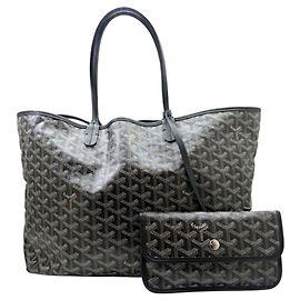 Goyard Saint Louis PM Tote Bag Braun Schwarz