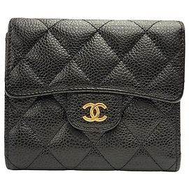 Chanel Classic Flap Small Geldbörse Schwarz