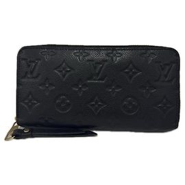 Louis Vuitton Monogram Empreinte Zippy Wallet Black
