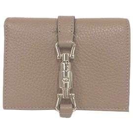 Carteira Jackie Medium GUCCI em couro bege Bege