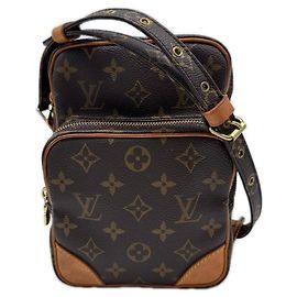 Bolso de hombro Louis Vuitton Monogram Amazon Castaño Beige