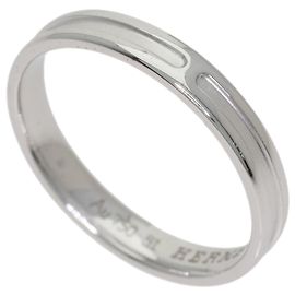 Hermès Hermes Empreinte #51 Band Ring in 18K White Gold Other