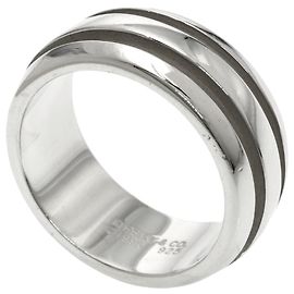 Autre Marque Tiffany Ring Silberband mit Rillen Andere