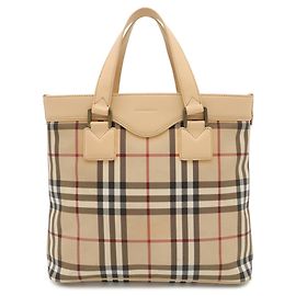 Burberry Nova Check Tote Bag Schwarz Beige Bordeaux Angeln