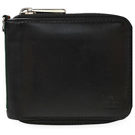Gucci Bi-Fold Wallet in Black Leather Black