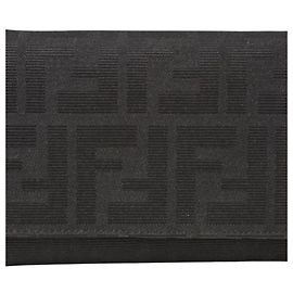 Fendi Bi-Fold Wallet in Black Canvas Black