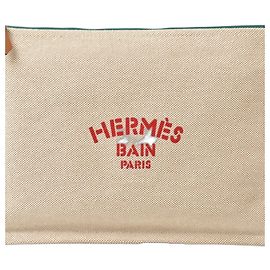 Hermès Hermes Optimist Pouch Mehrfarben Grün