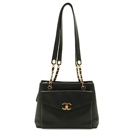 Chanel Coco Mark Tote Bag Black