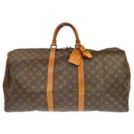 Louis Vuitton Keepall Monogram Canvas 55 Castaño