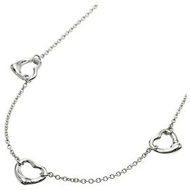 Autre Marque Colar Tiffany & Co. 3P Triple Open Heart em Prata Outro