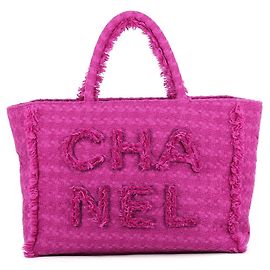 Borsa Tote Chanel in tweed viola Porpora